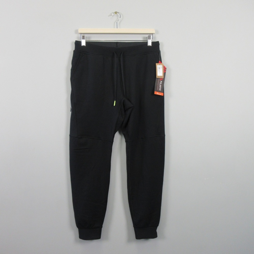 Title Nine POLARTEC Alpine Air Jogger Pants Black M Fleece Lined Activewear